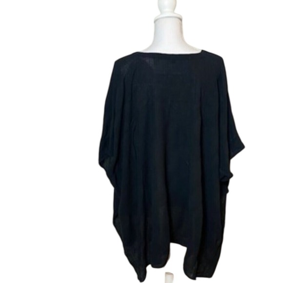 Banana Republic Black Kimono V-Neck Cover Up Size M/L - Picture 3 of 4